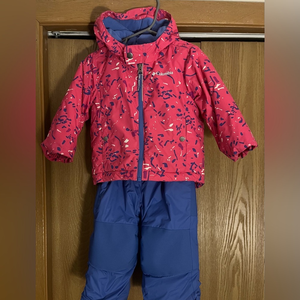 Columbia Fuchsia and Navy Snowsuit